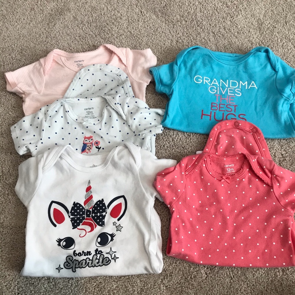 Bundle 12 month short sleeve onesies